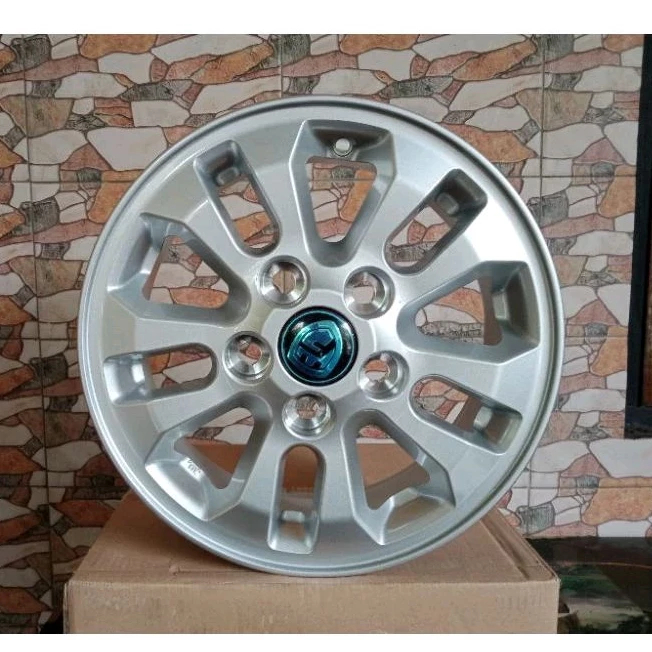 Velg Kuda R14 Silver Original Pako Muatan Berat untuk L300 GrandMax New Carry