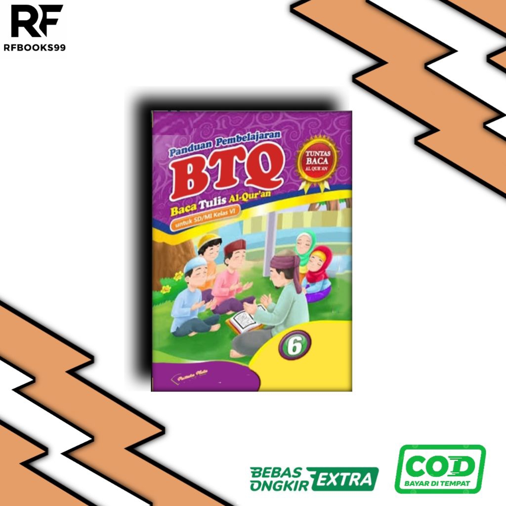 Buku Panduan pembelajaran BTQ Kelas 6 (Baca Tulis Quran)