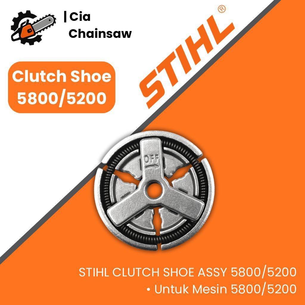 Kampas Rem Senso Sinso Mini 5200/5800 Stihl Clutch Shoe Assy Chainsaw Stihl 5200/5800