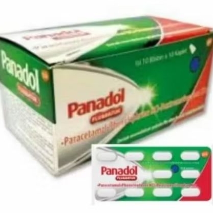 PANADOL HIJAU 1 BOX ISI 100 TABLET ED 2028