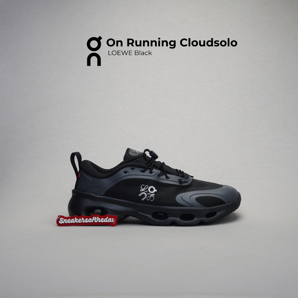 Sepatu sneakers on cloud solo loeweblack