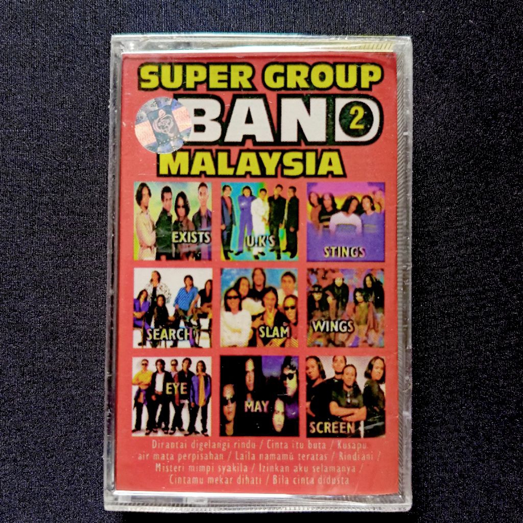 Kaset V/A (Exists, Slam, Search, etc) - Super Group Band Malaysia 2 (Sealed)