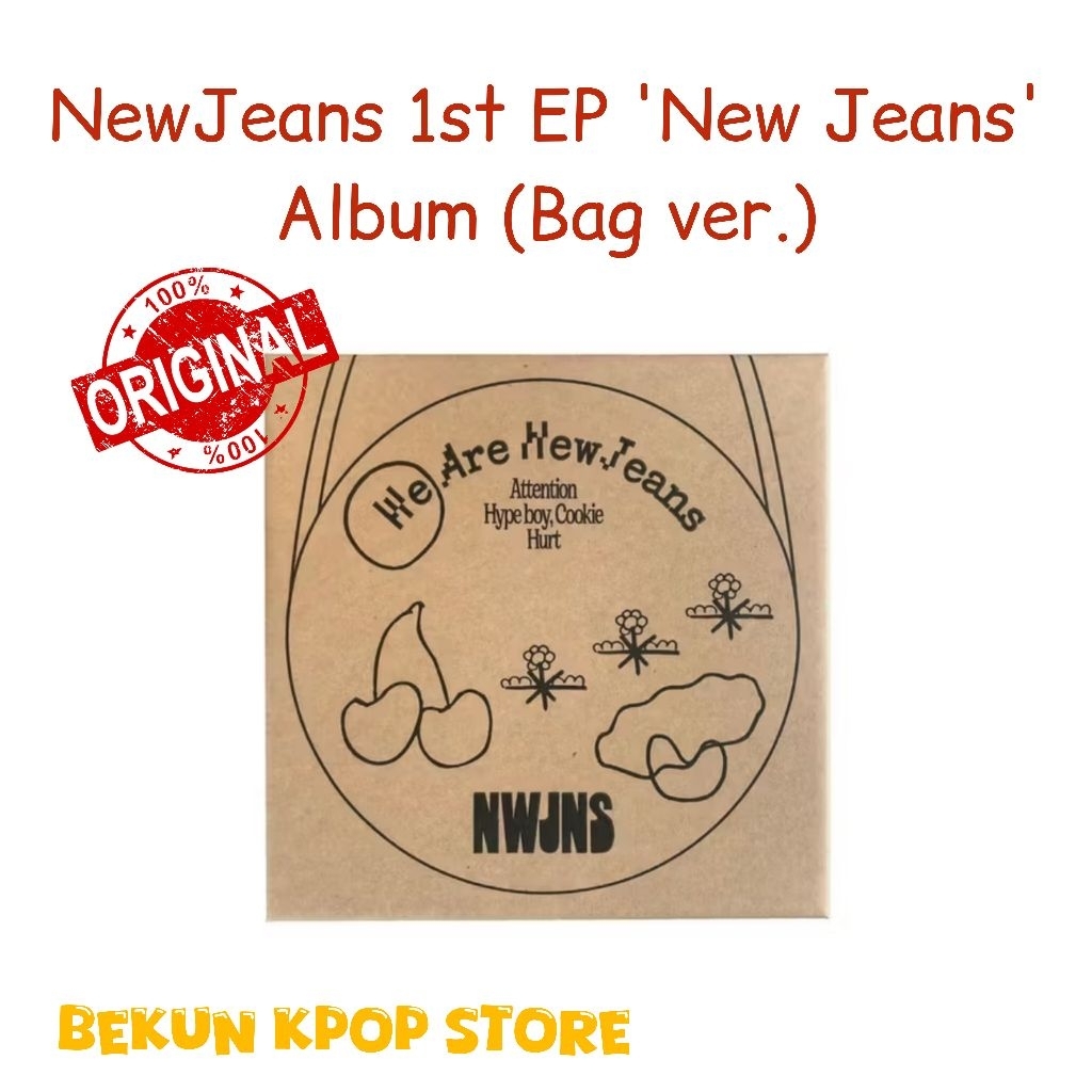[BACA DESKRIPSI] NewJeans 1st EP 'New Jeans' Album (Bag ver.) Limited Edition | Original Merch