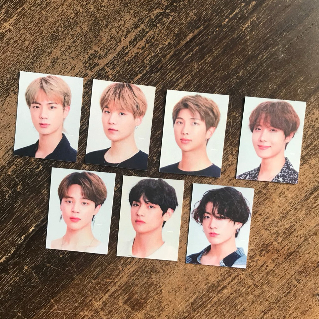 Replika BTS ID Card SEASON GREETINGS 2020 SG mini pc poca identity member jungkook namjoon RM jimin 