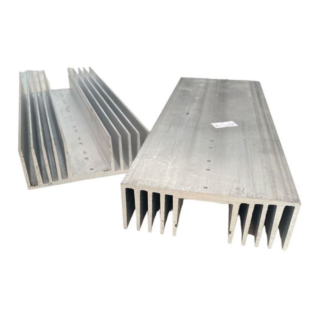 Pendingin Amplifier Heatsink Transistor 10 sirip 30cm Super Tebal 6mm 4mm