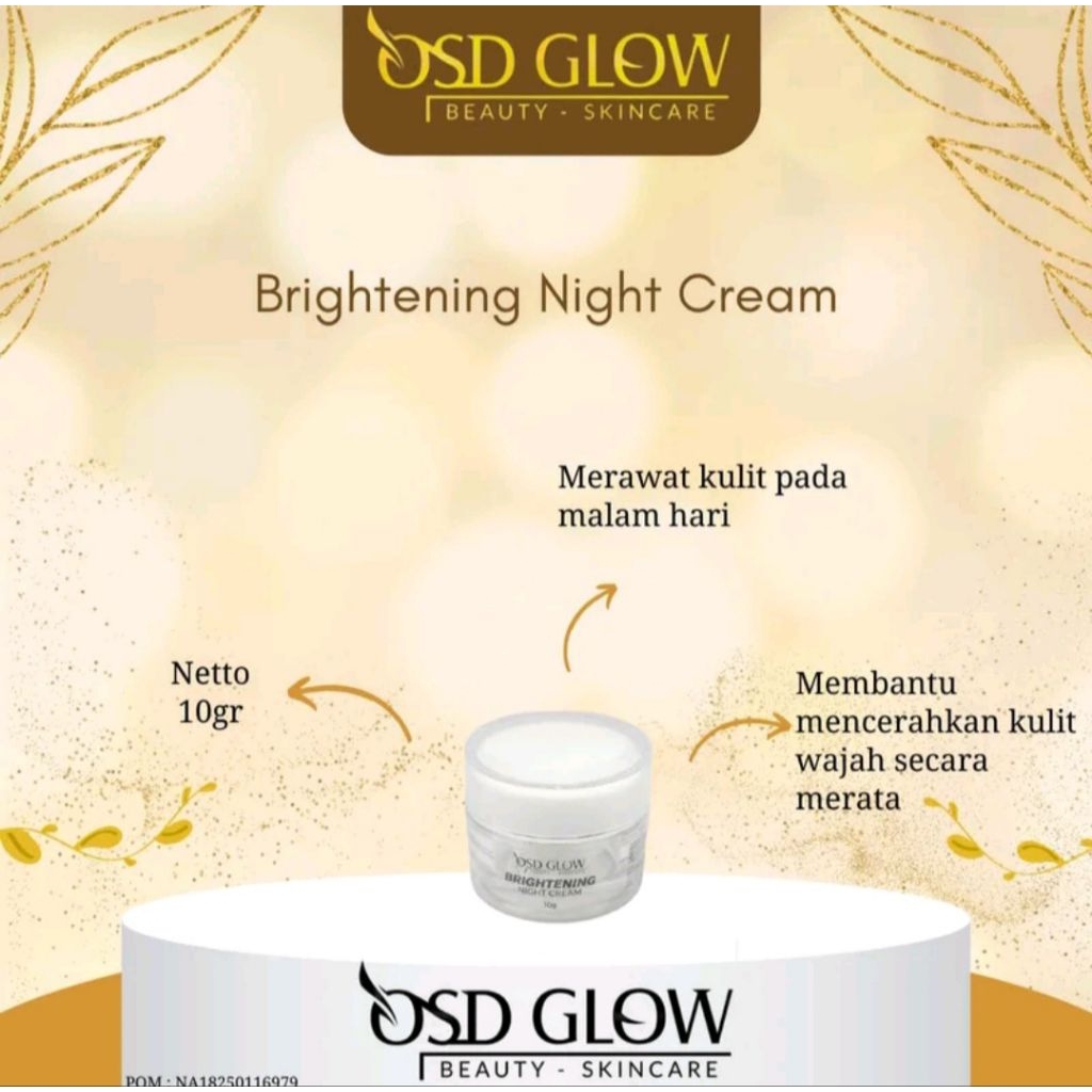 OLLA SKIN DAILY NIGHT CREAM / Krim Malam OSD GLOW / OSD GLOW