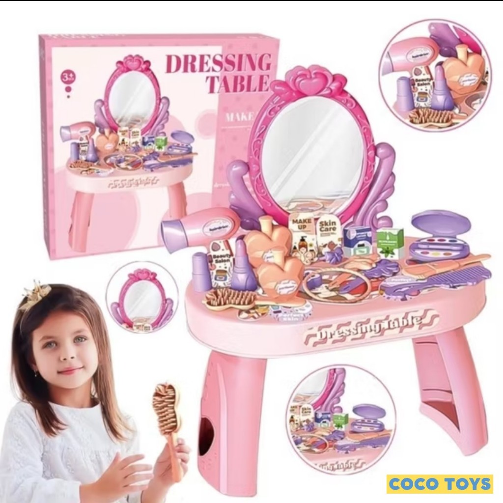 Mainan Perempuan Meja Make Up Dressing Table