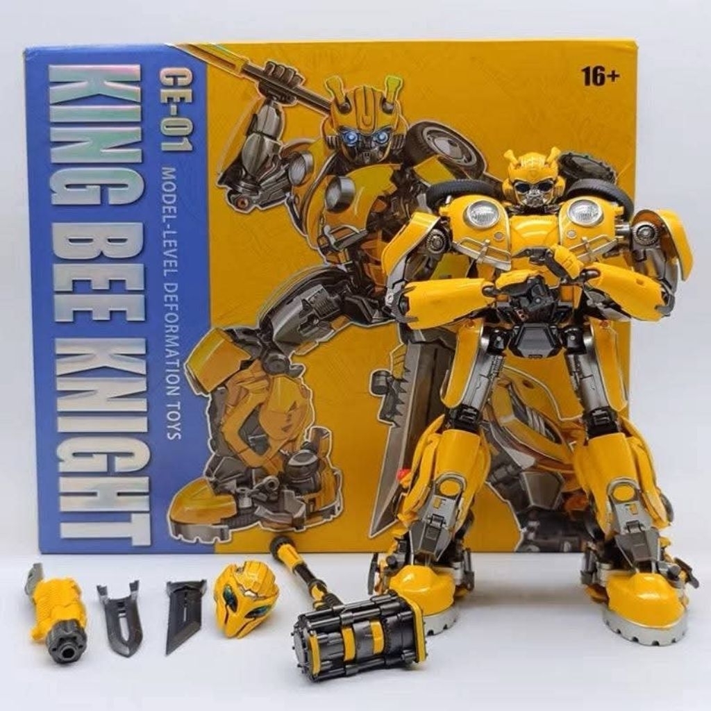 Open Flash PO Cyber Era CE-01 Knight Bee Oversized TC-02 aka BUMBLEBEE The Movie