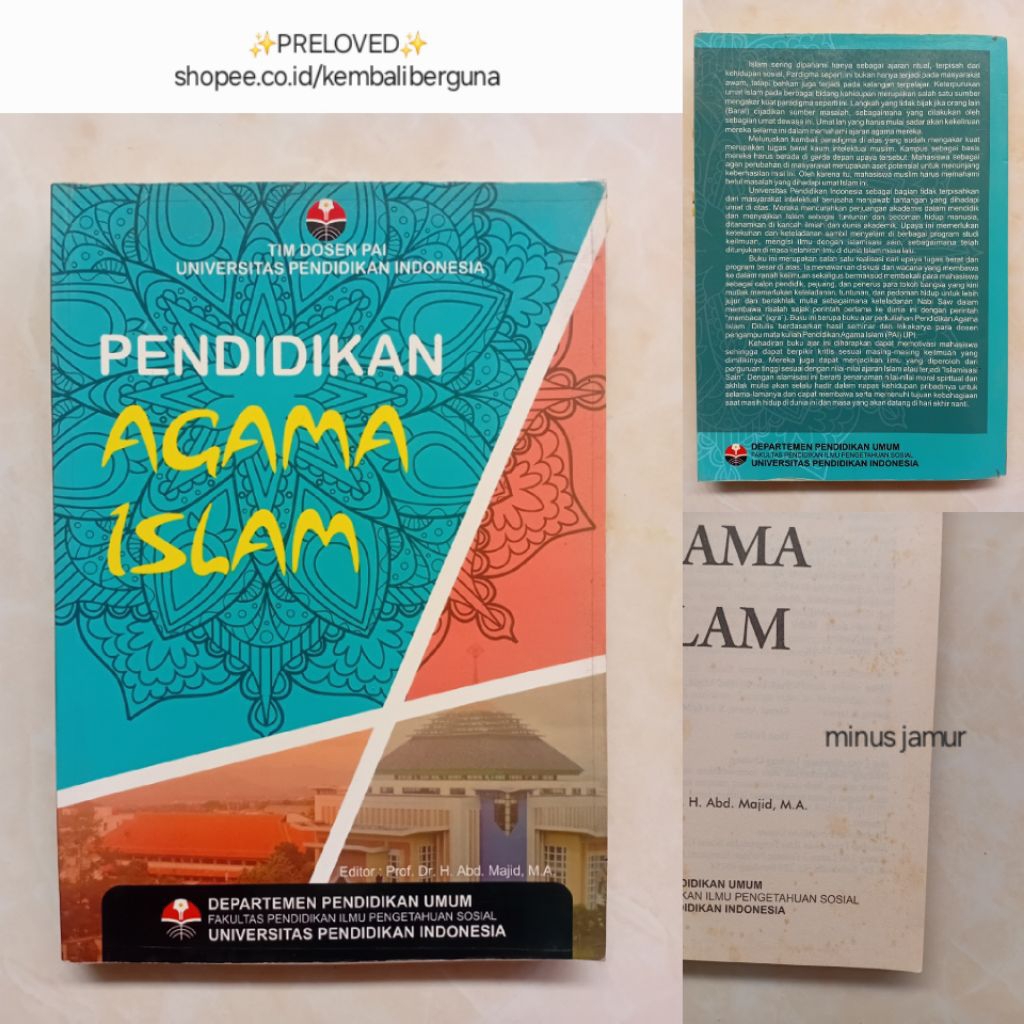 buku Pendidikan Agama Islam karangan tim dosen PAI UPI