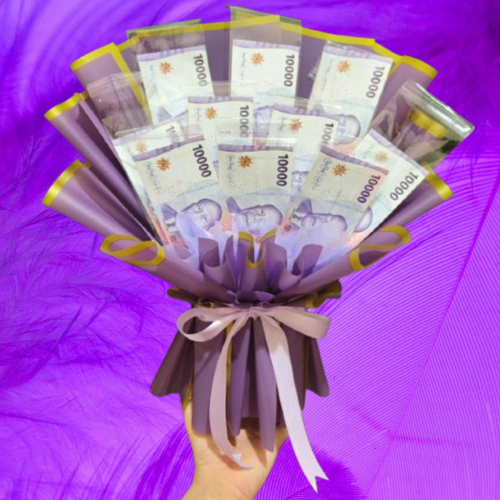 Buket Uang Isi 10 Lembar Kosong | Buket Hadiah, Ulang Tahun, Wisuda | Buket Uang 1 Ribu, 2 Ribu, 5 R