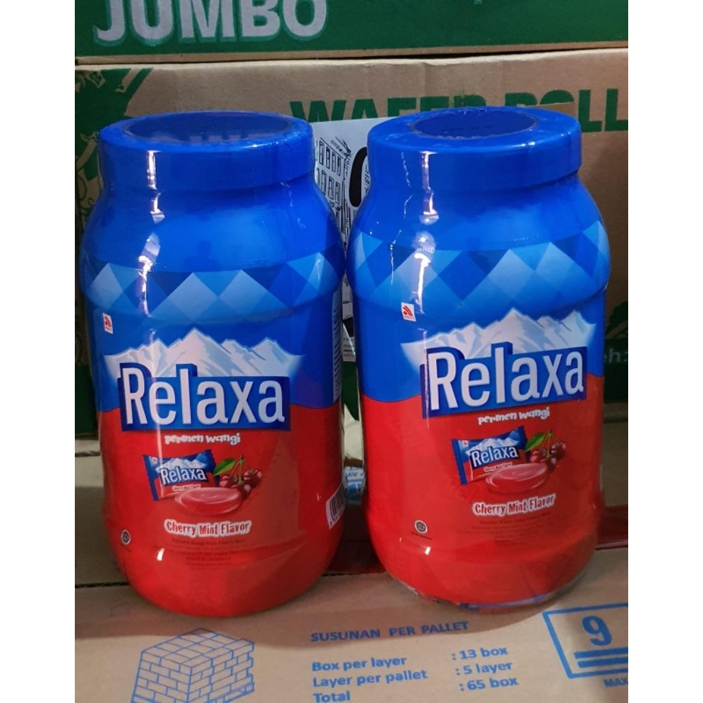 permen toples relaxa rasa Cherry mint flavor