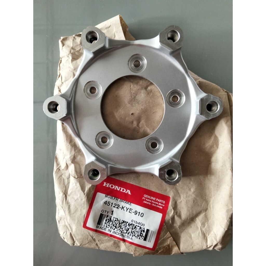 Hub FR brake atau Dudukan piringan disk depan untuk motor New Mega pro monoshock number part 45122KY
