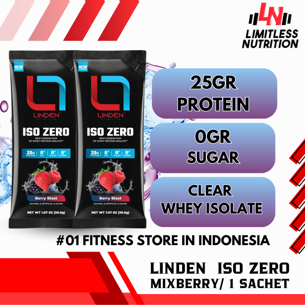 Linden USA ISO ZERO  Whey Isolate Protein 1 Sachet Clear Whey Isolate Import