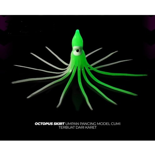 Umpan Pancing Soft Lure Octopus/ Umpan Cumi Karet / Rubber Squid GID Assisthook / Umpan Soft Lure Oc