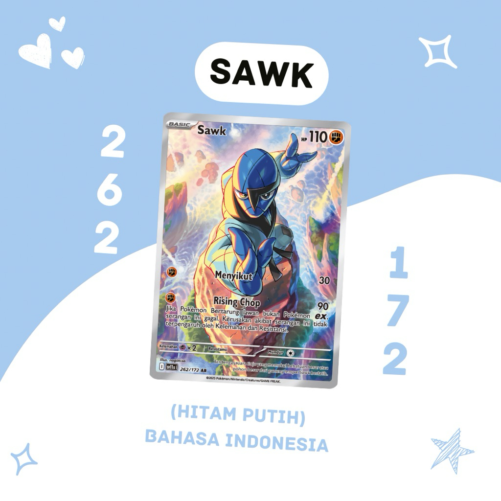 Sawk AR SV11S 262/172 Pokemon TCG Indonesia