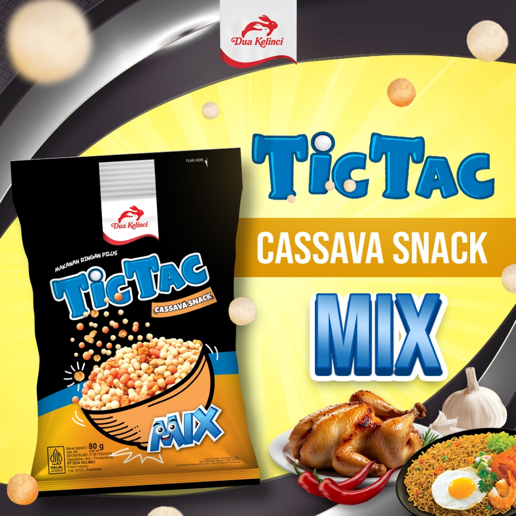 Tic Tac / Kacang tictac Snack tic tac Pilus tictac Pilus tic tac Kacang Dua Kelinci Snack Viral Hala