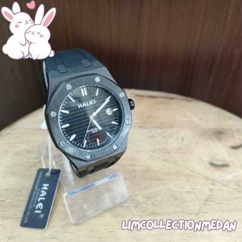 Jam Tangan Pria Halei Tali Karet