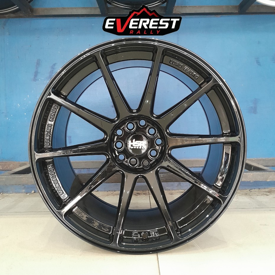 Velg Celong Mobil Ft86, Camry, Accord Ring 18 Depan 9,5 Belakang 10,5 HSR SHINJUKU Black