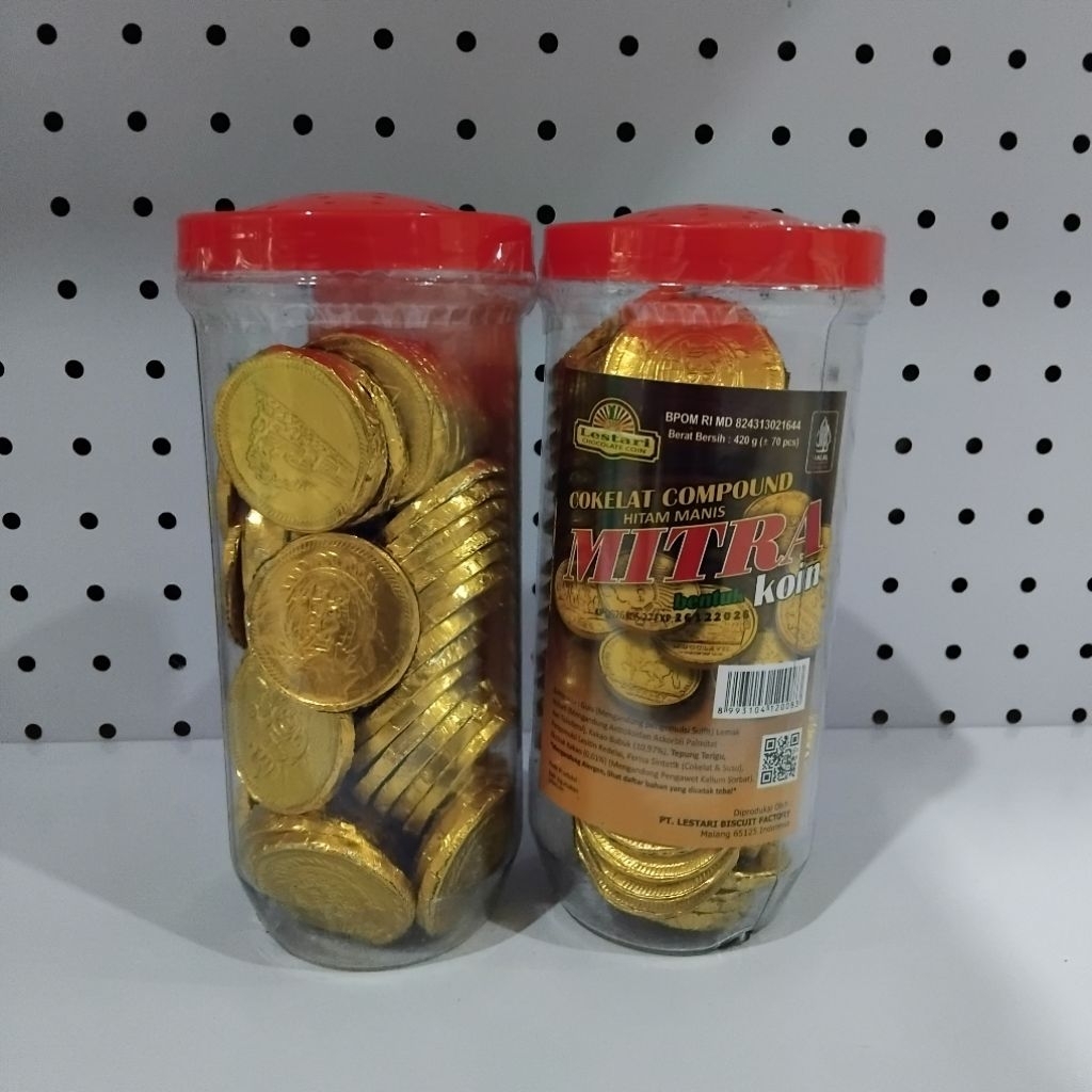 Cokelat koin Mitra toples
