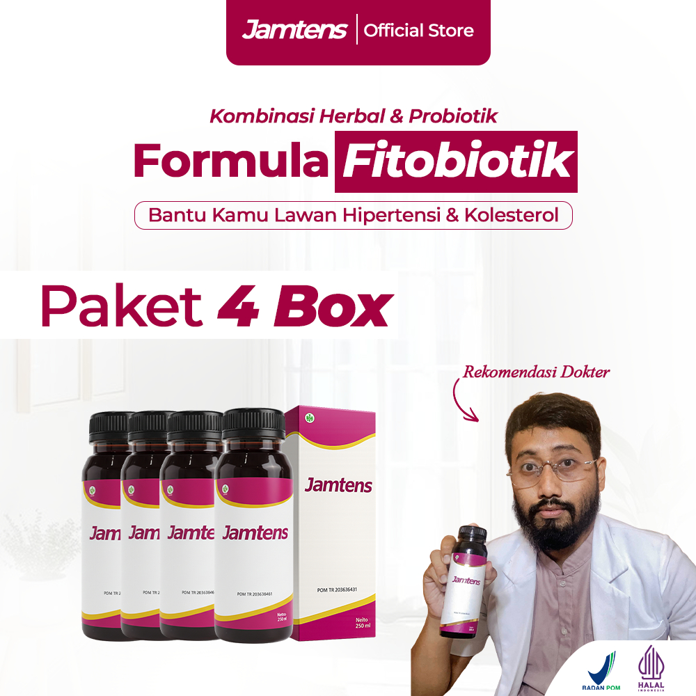 Jamtens  4 Box Herbal Fermentasi FITOBIOTIK - Minuman Kombinasi Herbal Sirih Merah & Seledri - Memba