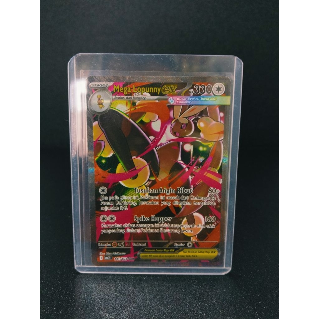 kartu pokemon mega lopunny sar