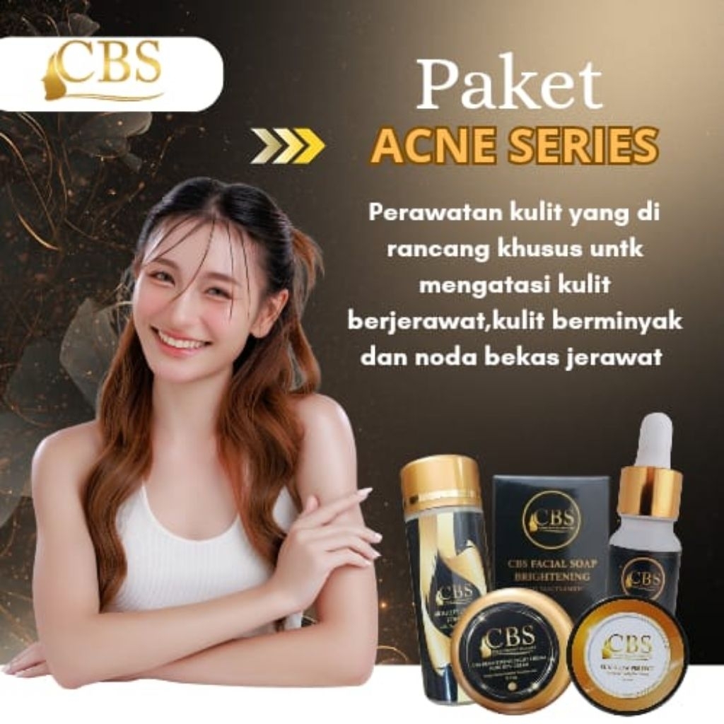 Cbs Skincare paket acne - cbs terbaru 5 item - paket perawatan wajah cbs original bpom