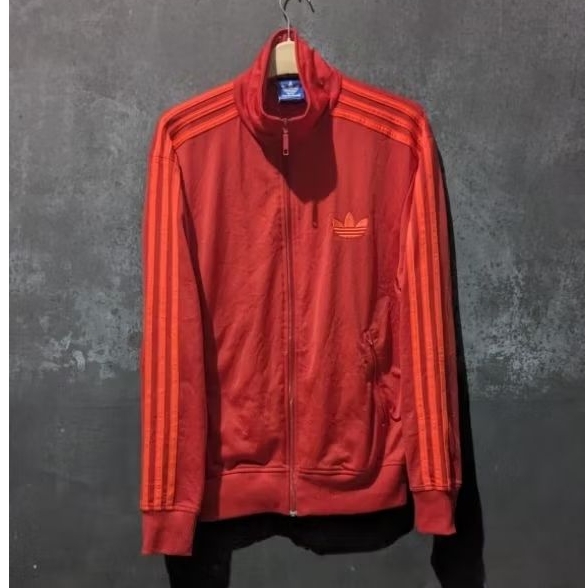 Tracktop adidas Firebird  Red Stripe Red