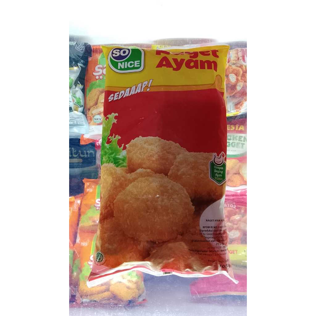 So Nice Naget Ayam 1kg (So Nice Chicken Nugget 1kg)