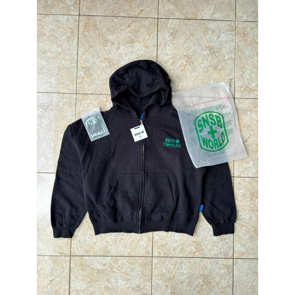 HOODIE SNS-B WORLD HIJAU SIZE M