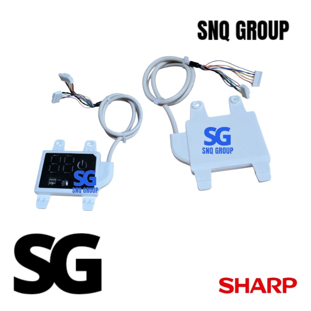 PCB sensor AC SHARP AH-A9VEY 1 PK dengan cover dan kabel - Receiver AC 1PK SHARP A9VEY 1 set
