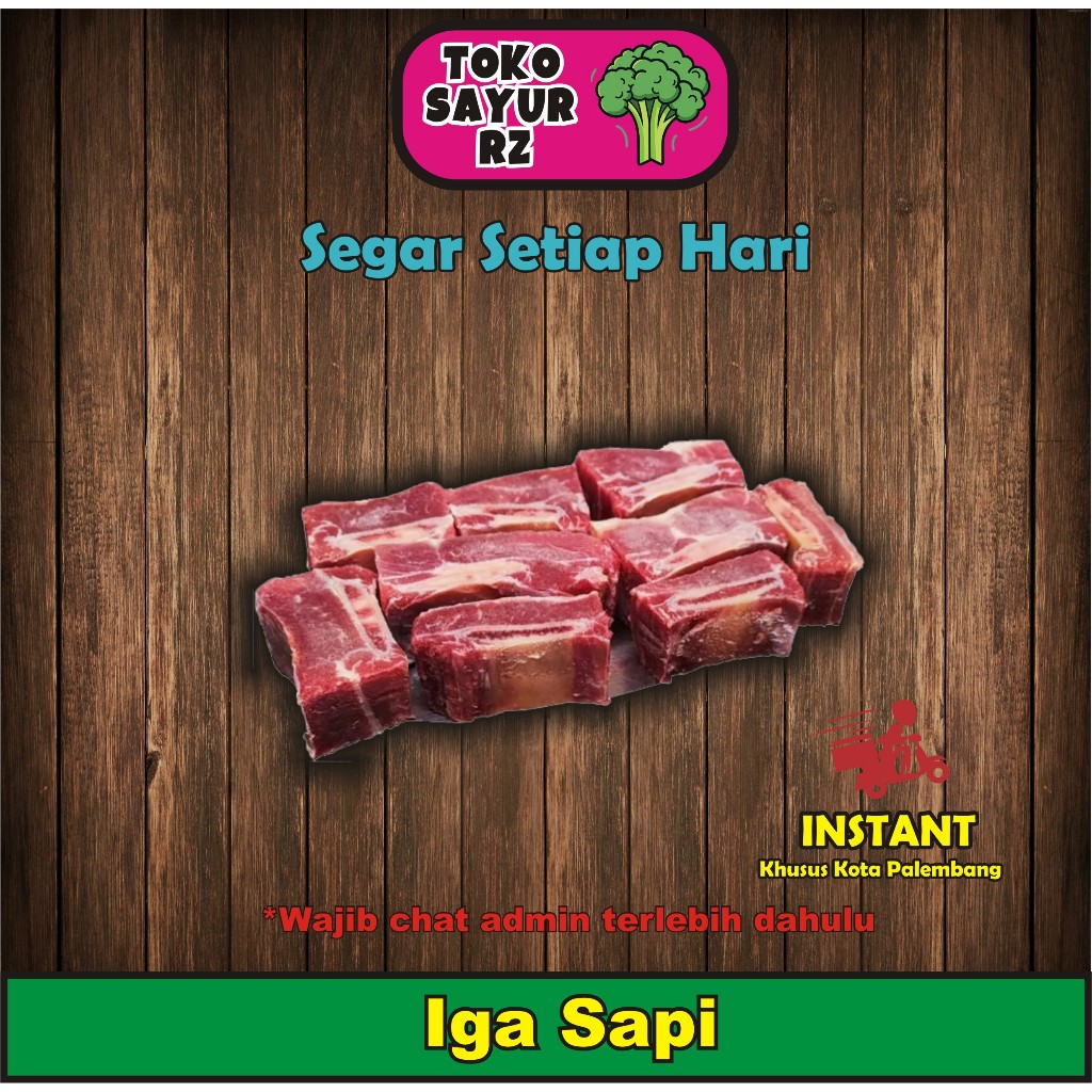 Tulang Iga Sapi Lokal 1 Kg & 500gr Segar  - Toko Sayur RZ