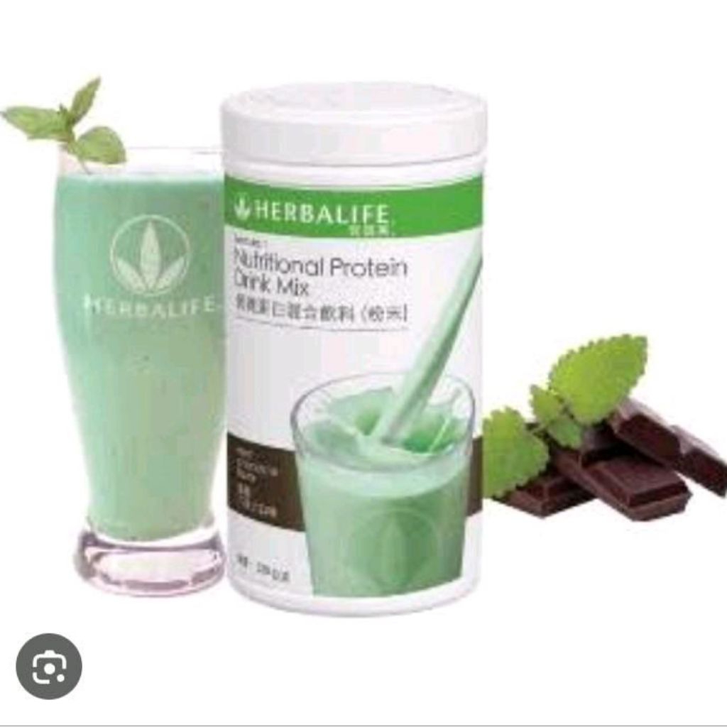 Herbalife Nutrition Shake Mix Mint Chocolate Minuman Penambah Nutrisi Energi Rasa Mint Coklat Origin