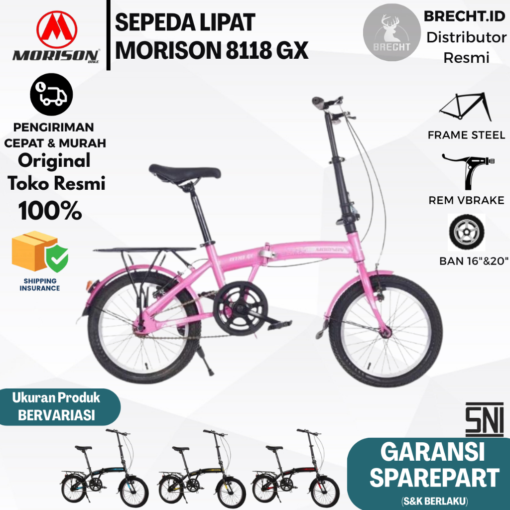 Sepeda Lipat Morison 8118 GX 16'' / 20'' Inch