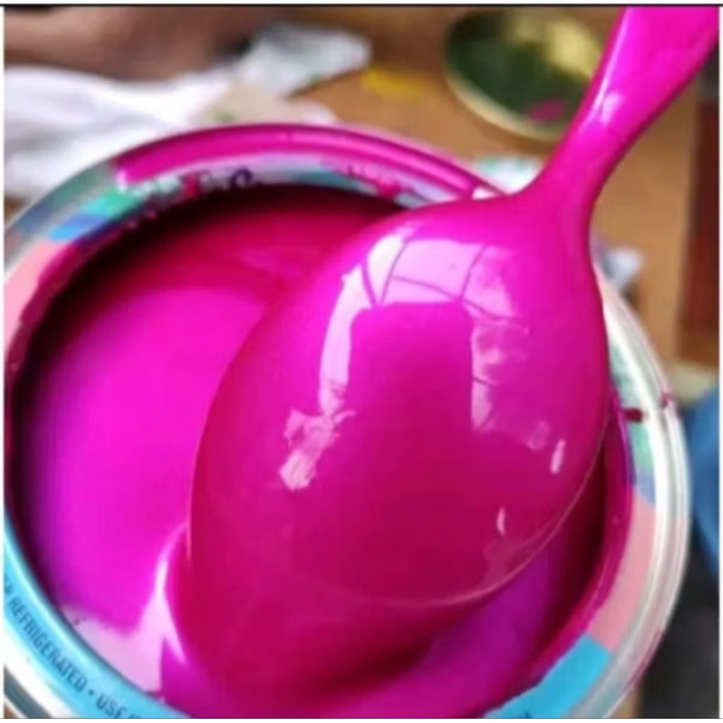 CAT PINK MAGENTA CAT PU DASAR SILVER