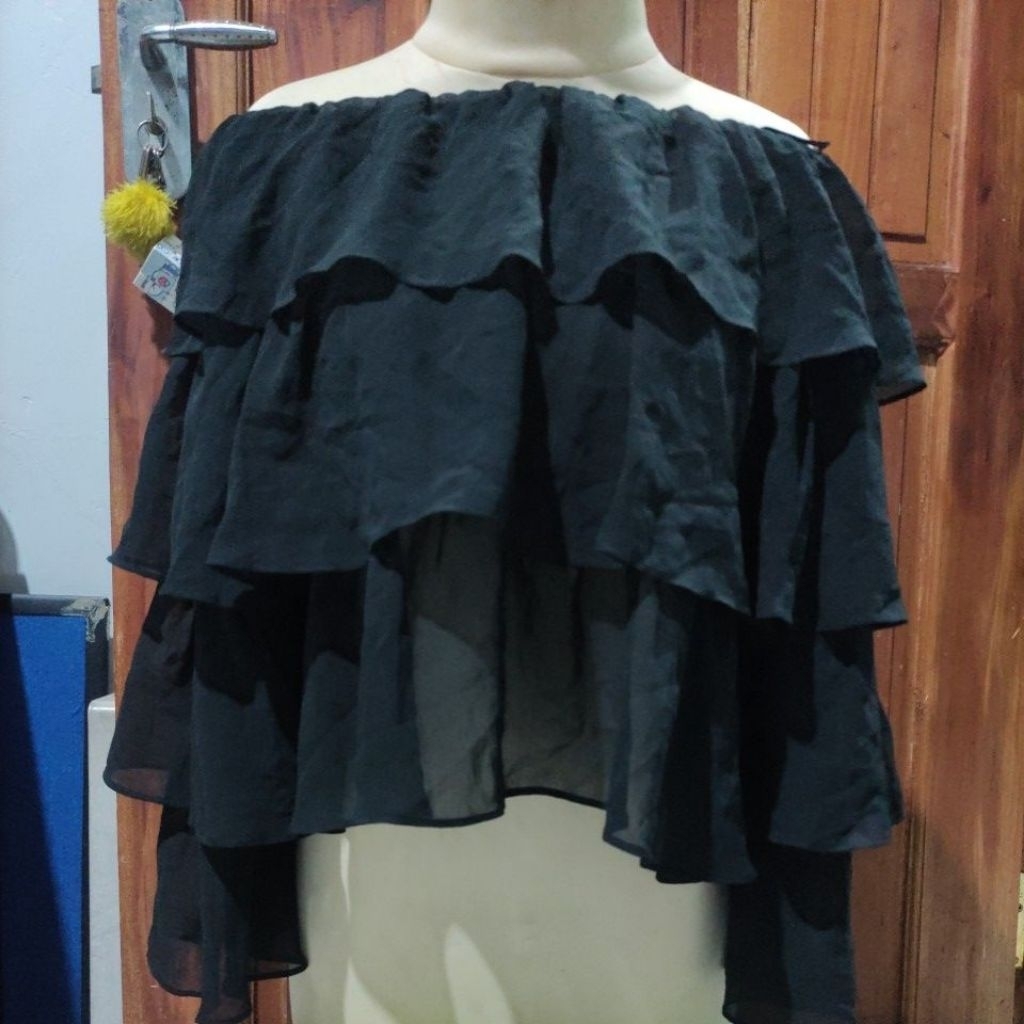 PRELOVED Sabrina Crop Zara