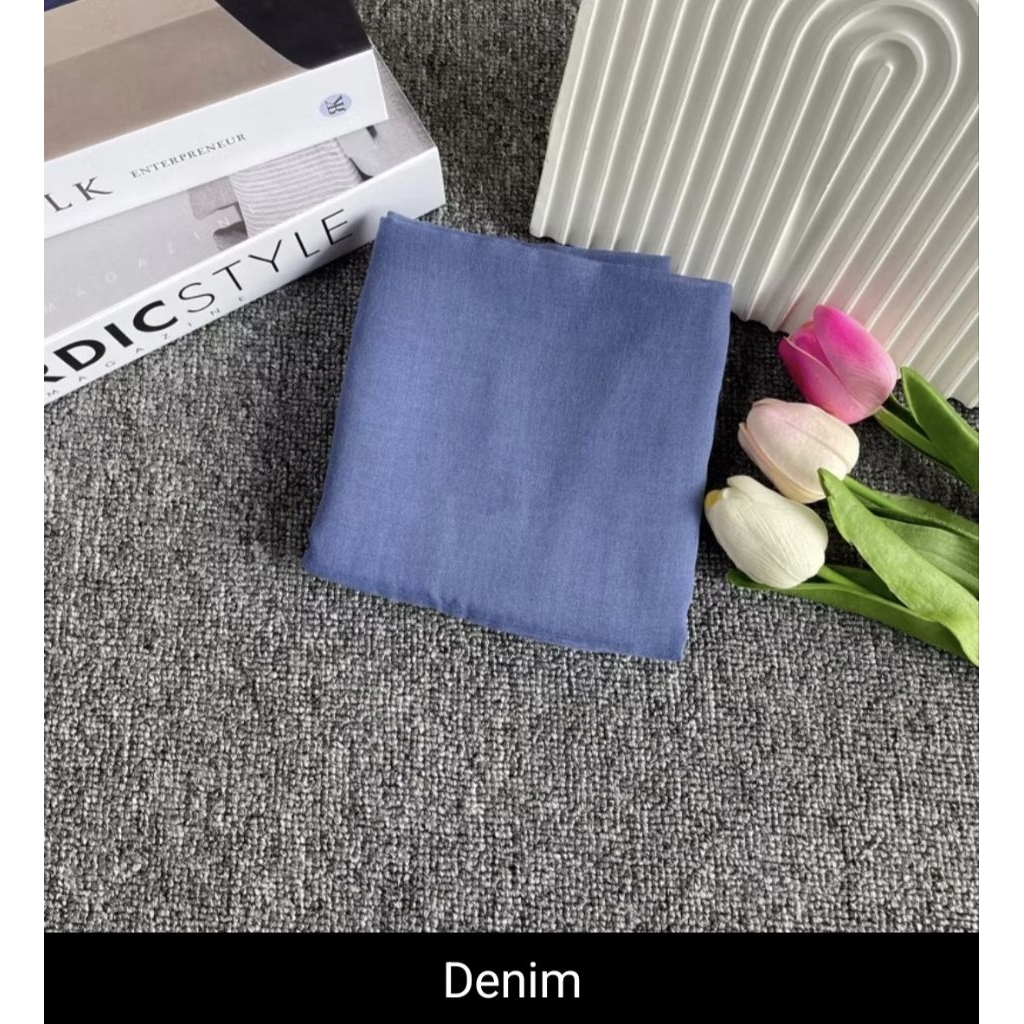 hijab paris jadul varisha warna denim
