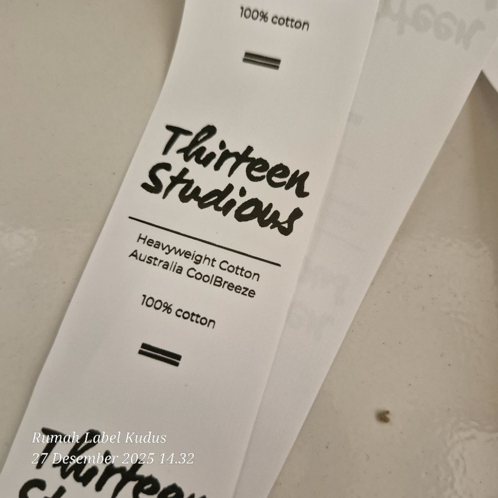 Label Pakaian Label Baju Label Tafeta