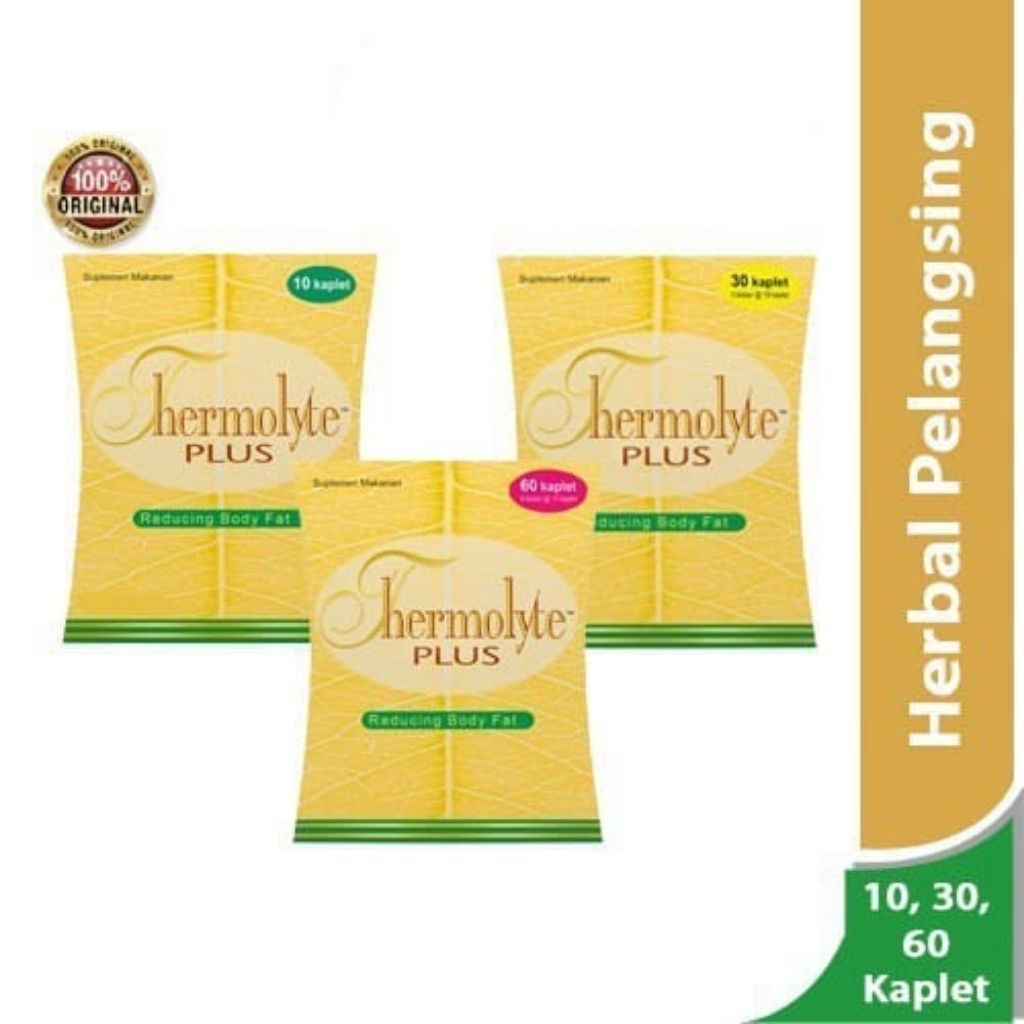 Thermolyte Plus 15, 30, & 60 Tablet/Diet/Suplement Pelangsing/Obesitas