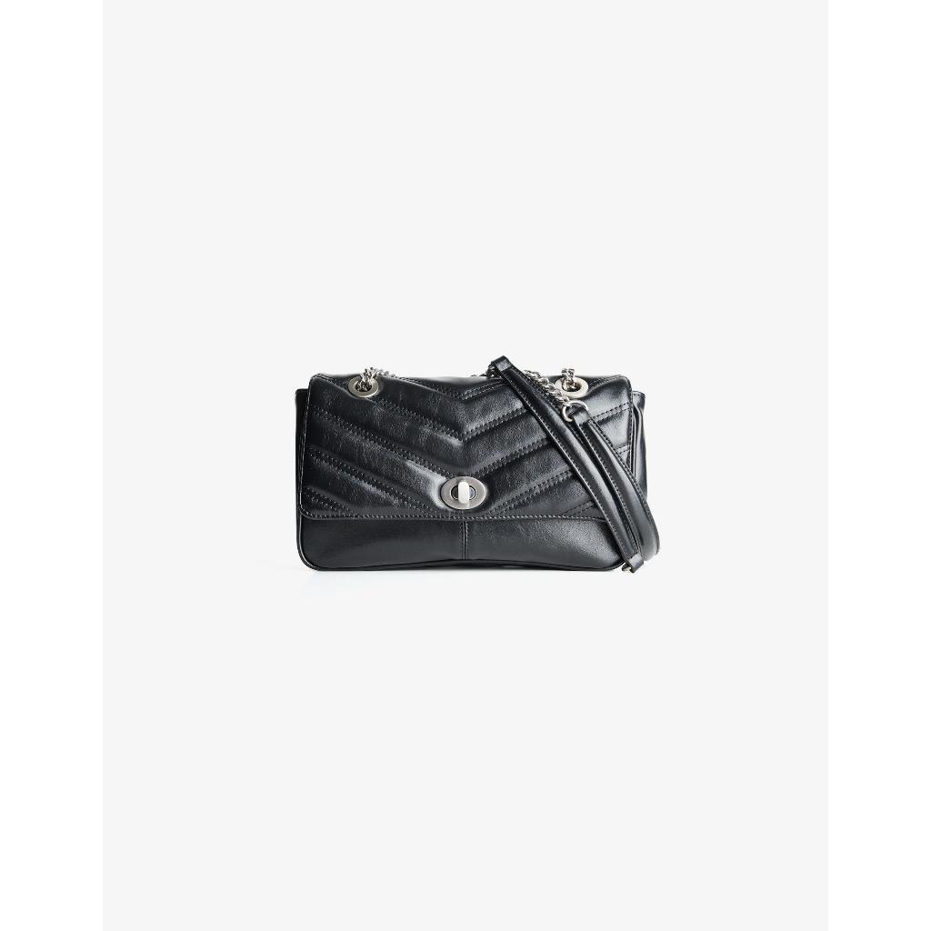 Quilted design faux leather shoulder bag || Jastip