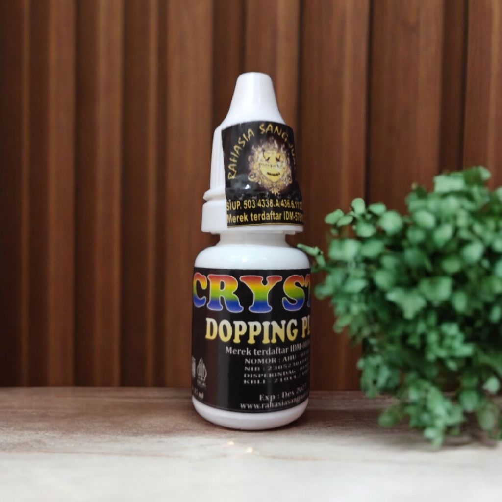 Crystal Doping Pleci Terbaik isi 15 mil Suplemen kesehatan Untuk Burung Pleci