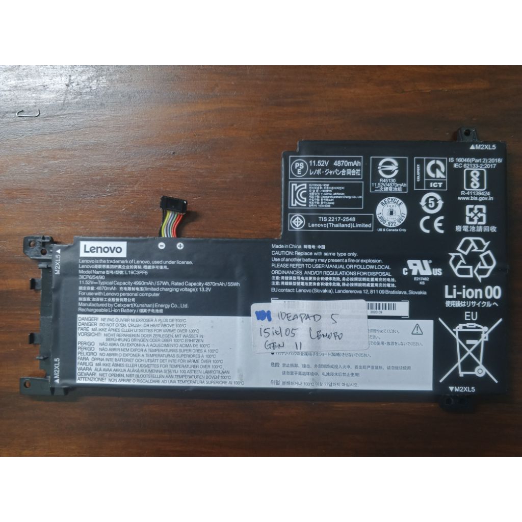 Baterai Ori Lenovo Ideapad slim 5 15ITL05