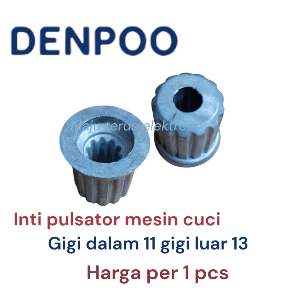 Gear inti pulsator mesin cuci Denpoo gigi dalam 11 gigi luar 13