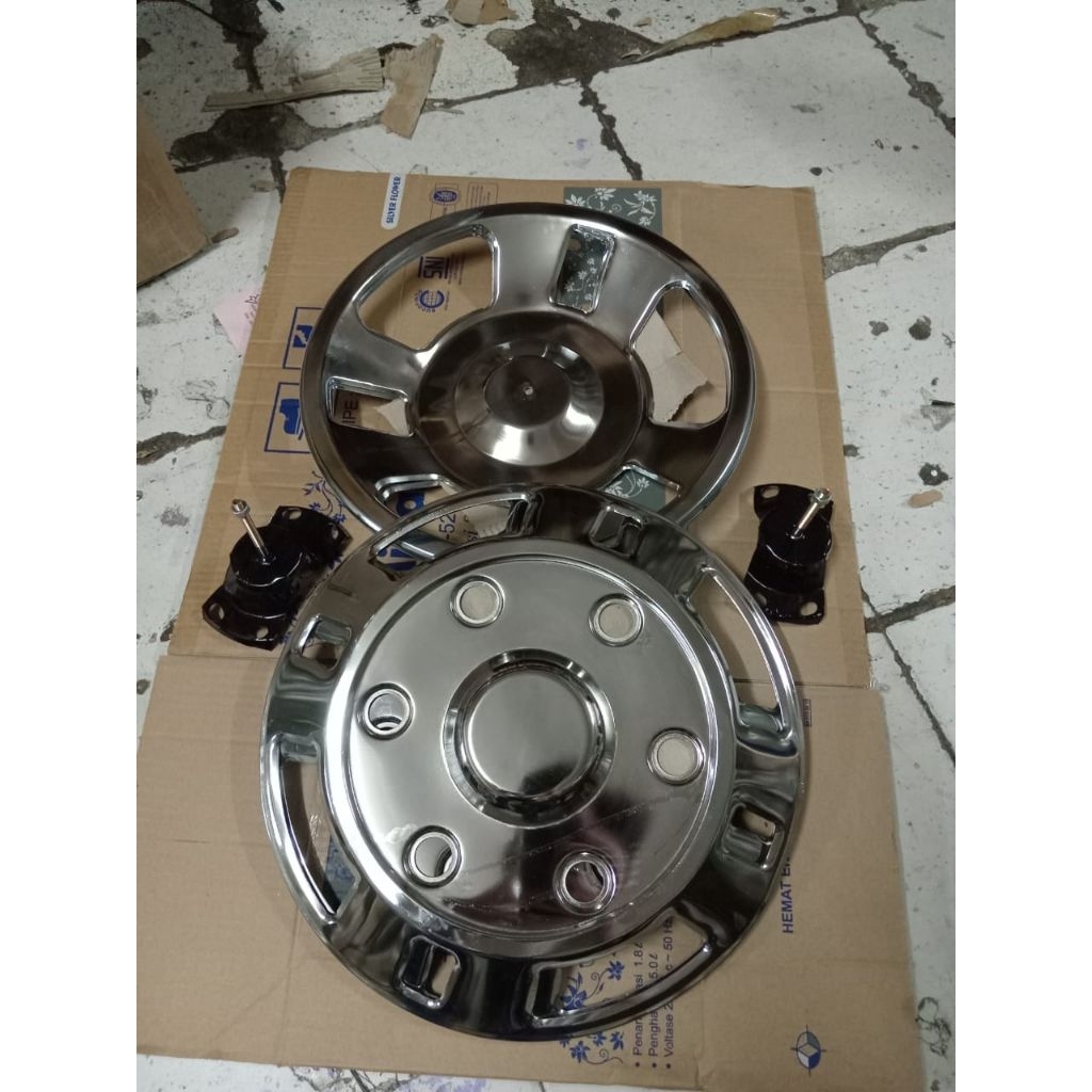 Weldop/Dop Roda Truk/Bus Medium Ring 16 Lubang Baut 6 (4pcs)