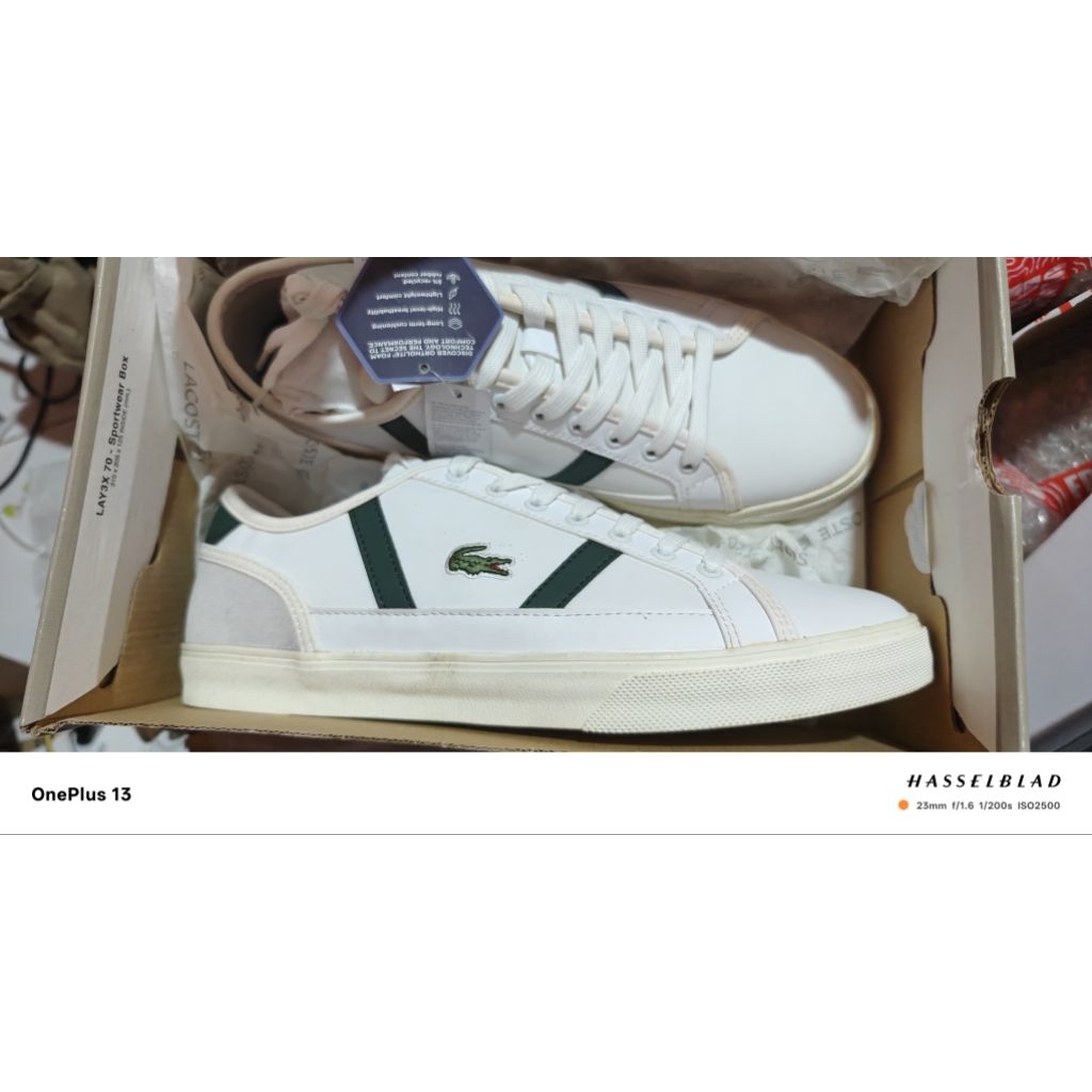 sepatu pria Lacoste sideline Pro Leather size 43 Baru