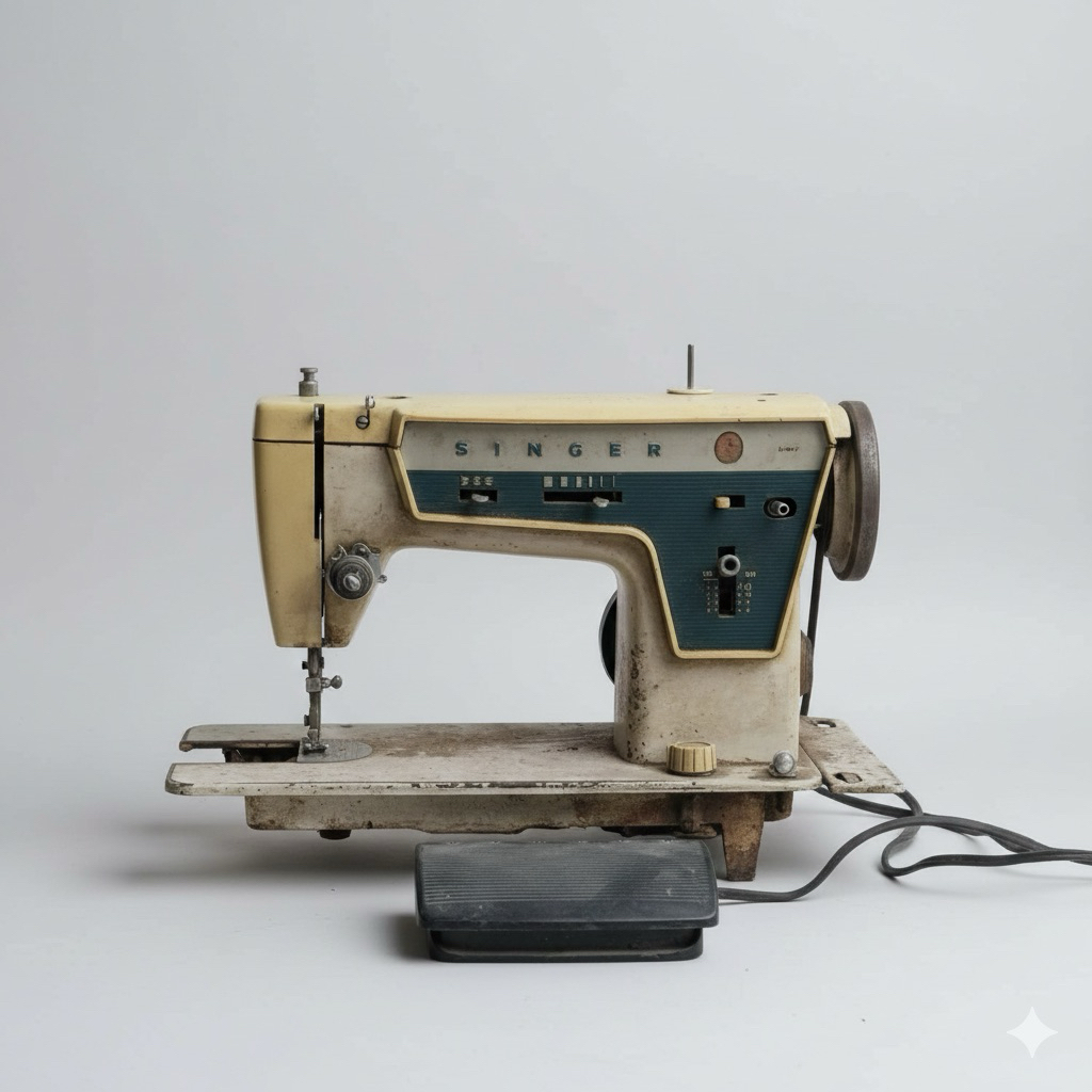 Mesin Jahit Listrik Singer Antik