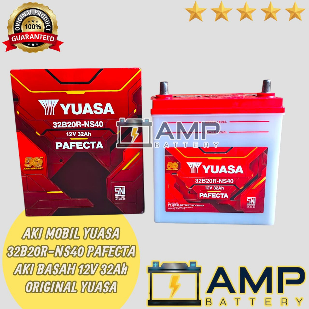 Aki Mobil Suzuki Carry, Futura, Katana YUASA NS40 AKI BASAH 32Ah ORIGINAL YUASA BATTERY