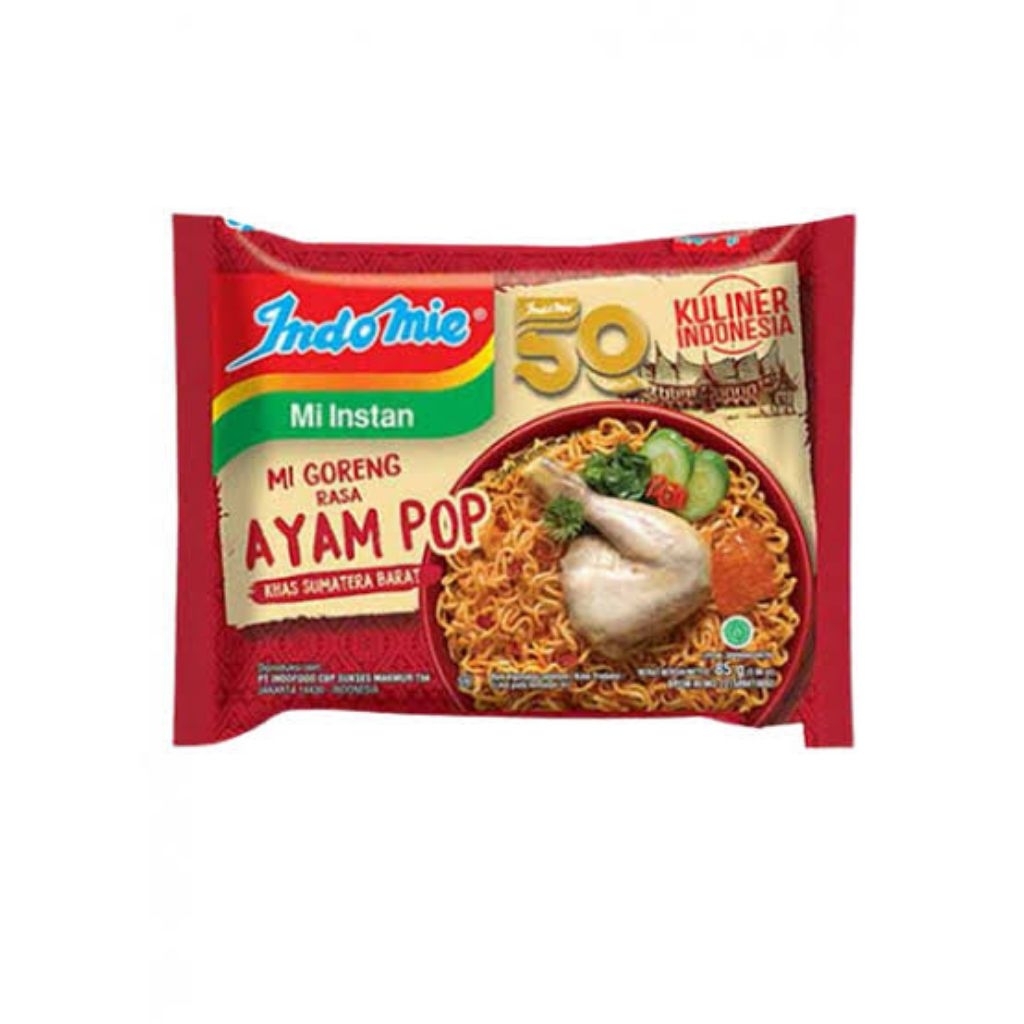 Indomie goreng ayam pop