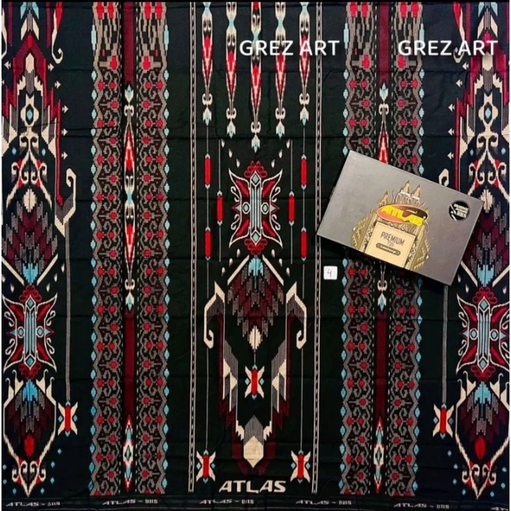 sarung atlas premium Gold jacquard songket