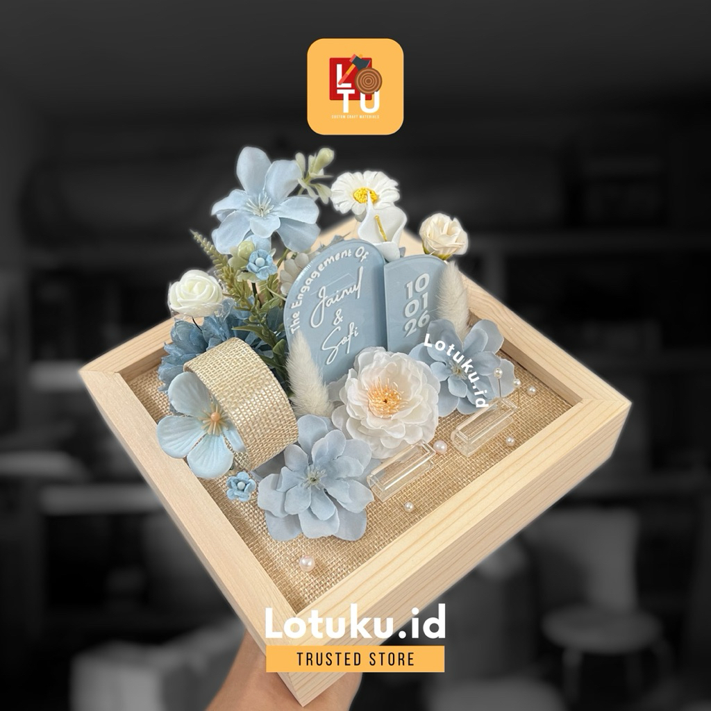 CINCIN & GELANG emas perak paladium | kotak cincin tunangan lamaran engagement wedding | Ring box ru