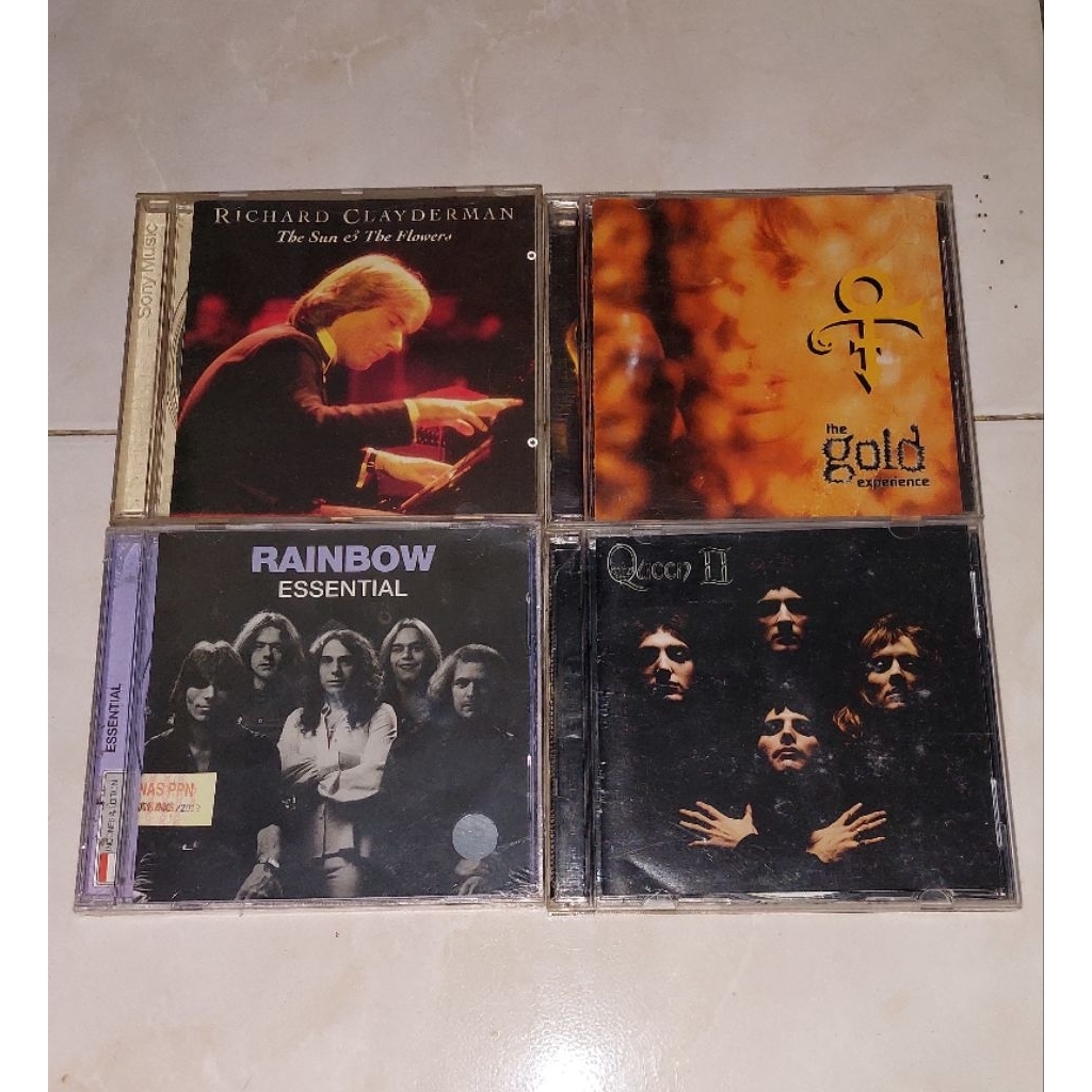 cd RICHARD CLAYDERMAN-The Sun & The Flowers / PRINCE-The Gold Experience / RAINBOW-Essential / QUEEN